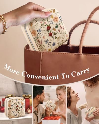 Bistup Travel Jewelry Case - Small Jewelry Organizers and Storage Box