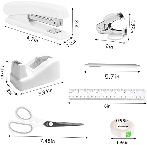 Dimonluce Office Desk Accessories, White Office Supplies Accessories