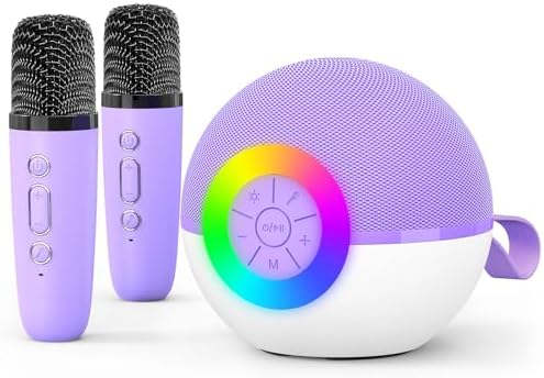 goopow Mini Karaoke Machine Speaker for Kids Adults, Portable