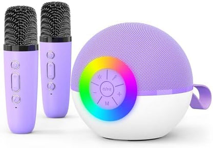 goopow Mini Karaoke Machine Speaker for Kids Adults, Portable