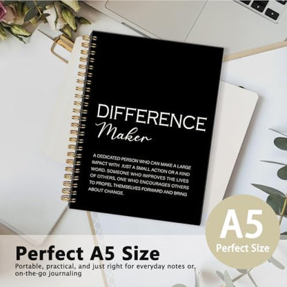 Difference Maker Gift Notebook Journal, Thank You Gifts for Women Men