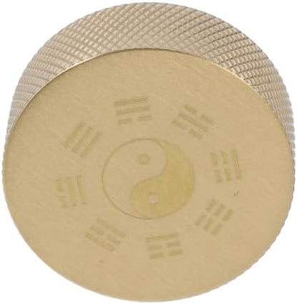 HOMSFOU Round Brass Paperweight Vintage Decorative Paperweight for
