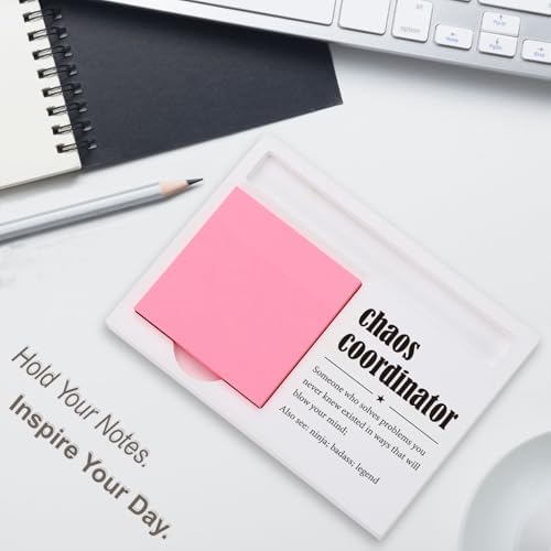 Chaos Coordinator Sticky Note Holder for Desk, Funny Office Gift for