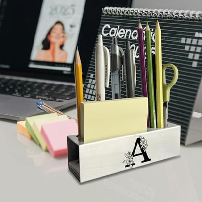 akeke Letter A Monogram Personalized Pencil Holder Gifts for Work