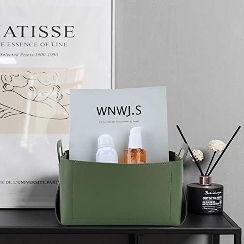 KINIVA Gift Baskets for Present-Valet Tray Organizer - Leather Dresser