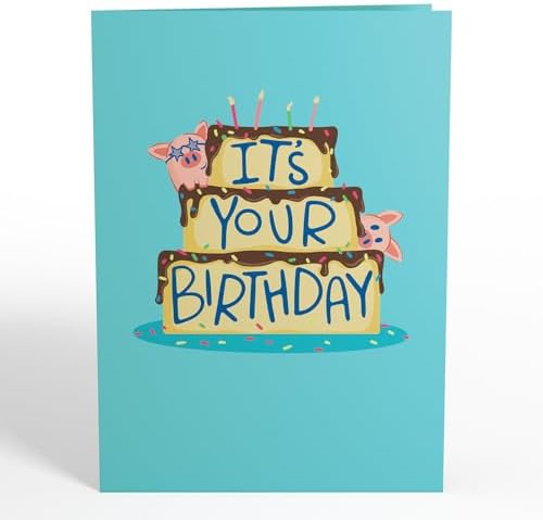 Lovepop Hog Wild Pop-Up Birthday Card with Notecard & Envelope