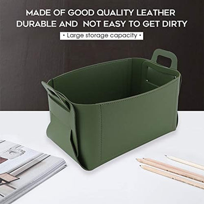 KINIVA Gift Baskets for Present-Valet Tray Organizer - Leather Dresser