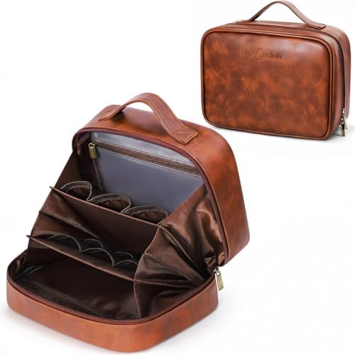 Travel Gifts Toiletry Bag for Men, PU Leather Toiletries Travel Bag