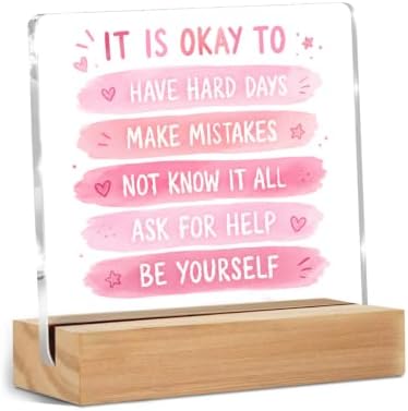 Mental Health Pink Gifts Employee Appreciation Gift Decorative Signs