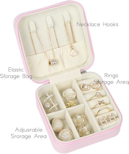SLOZO Travel Jewelry Case, Travel Jewelry Box, Mini Jewelry Travel
