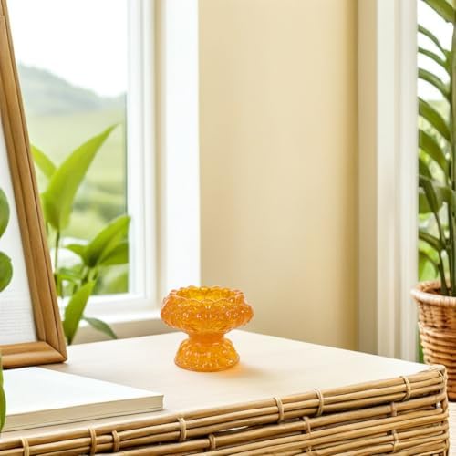 Crystal Resin Lotus Jewelry Dish, Footed Trinket Bowl for Necklaces
