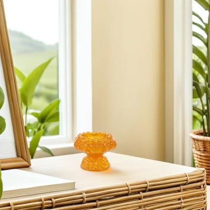 Crystal Resin Lotus Jewelry Dish, Footed Trinket Bowl for Necklaces