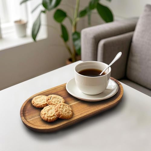 1 pcs Acacia Wood Tray 11.8×6 inch Boards Rustic Wooden Serving Trays