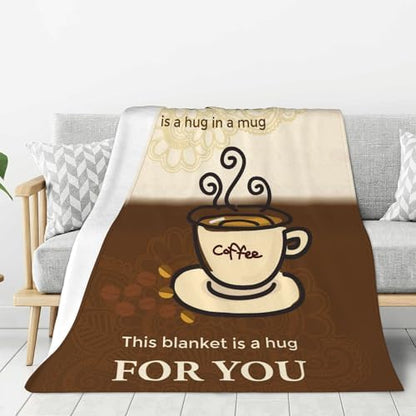 Coffee Lover Gifts, Gifts for Coffee Lovers, Cafe Gift Blanket 50"X60"