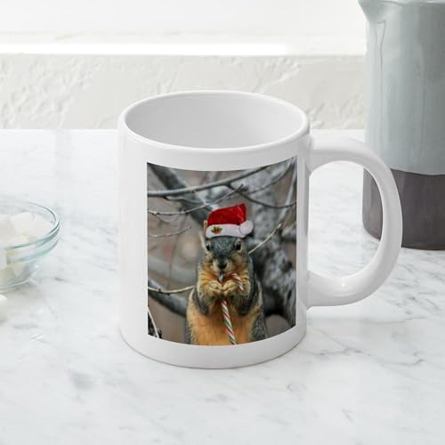 CafePress Christmas Squirrel Mugs 20 oz Ceramic Coffee Mega Mug