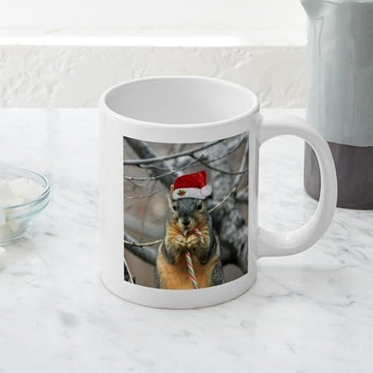 CafePress Christmas Squirrel Mugs 20 oz Ceramic Coffee Mega Mug