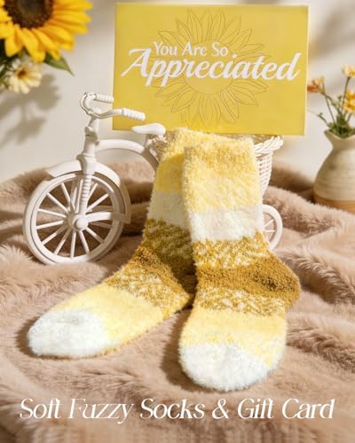 7pcs Thank You Gift Basket for Women, Crochet Sunflower
