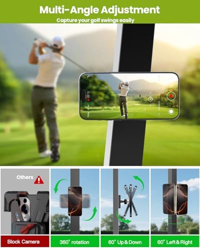 Magnetic Golf Cart Phone Holder, Golf Accessories for Men Golf Gifts