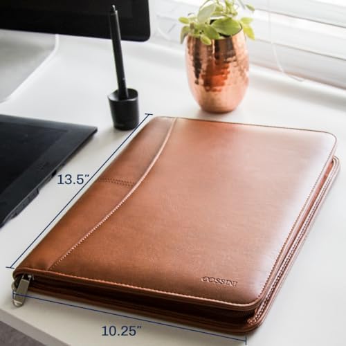 Cossini Premium Business Portfolio with Zipper – Padfolio - Superior