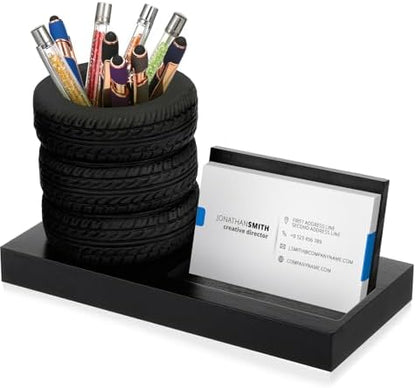 Sherr Tire Shape Stationery Set Car Salesman Gift Tire Stack Pen