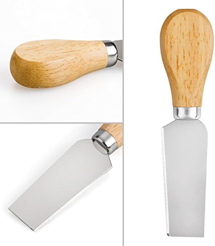 4 Cheese Knives Set - Cheese Knife,Cheese Fork,Cheese Slicer,Butter