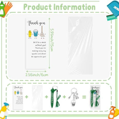 Suncalla 36 Sets Housekeeping EVS Week Gifts Thumb up Pen Keychain