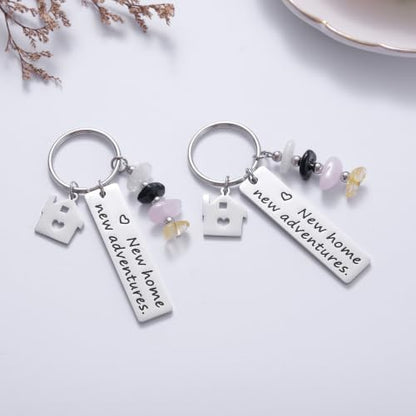 Ralukiia New Home Keychain, Housewarming Gifts, New Homeowner Gifts