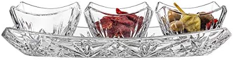 Godinger Dublin Square 4 Piece Tray Set