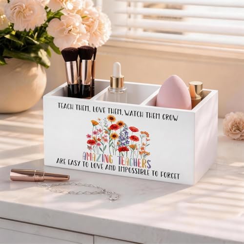 Teacher Appreciation Gifts Pen Holder Organizer Desk Decor, End of