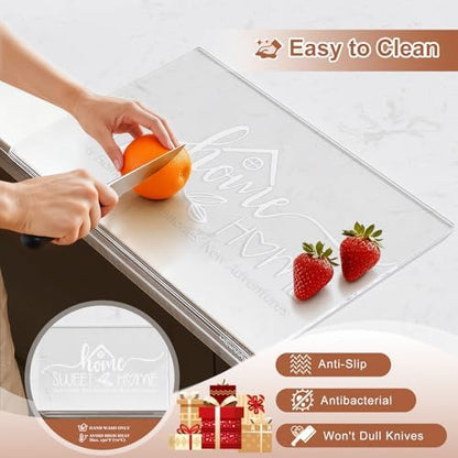 House Warming Gifts New Home - Engraved Acrylic Cutting Board with