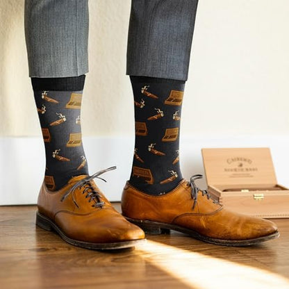 Cigar Gifts For Men - Cigar Socks, Smoker Accessories, Funny Gift