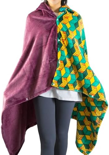 Hooded Wearable Blanket Hoodie Cosplay Cloak Shawl Wrap Nap