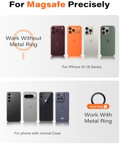 APPS2Car Gym Magnetic Phone Holder, Aluminum Alloy Base & Ball Joint