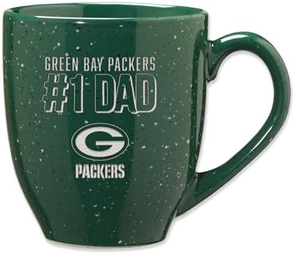 Rico Industries NFL Football #1 Dad 16 oz Team Color Laser Engraved