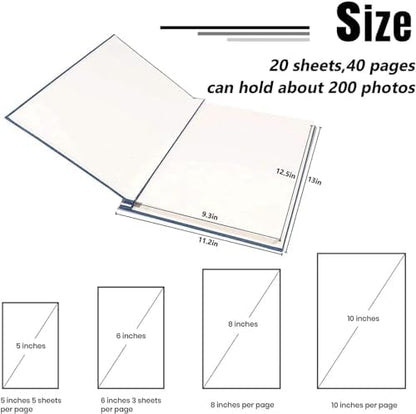 Large Adventure Book Photo Album Magnetic,13"x11.5",DIY,Handmade for