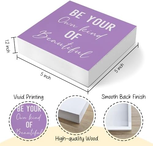 Encouragement Be Your Own Kind Of Beautiful Sign, Inspirational Purple