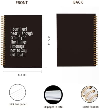 OXW Funny Office Work Gifts, Funny Notebook Journal for Coworkers