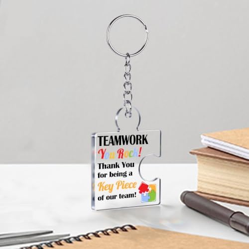 Team Appreciation Gifts Bulk Thank You Keychains for Coworkers