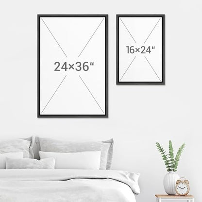 SIGNWIN Framed Canvas Print Wall Art Set Coastal Serenity Abstract