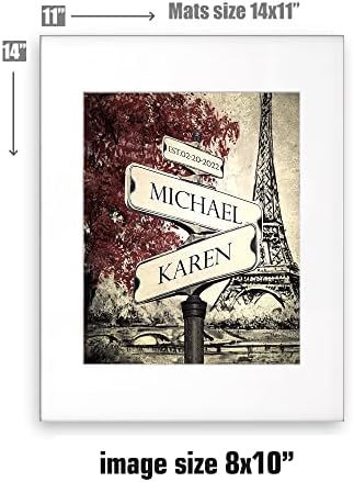 Lovers Cross-roads Eiffel Tower Personalized Photo/Canvas Print and