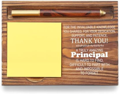 Principal Appreciation Sticky Note Holder, Thank You Gift for School