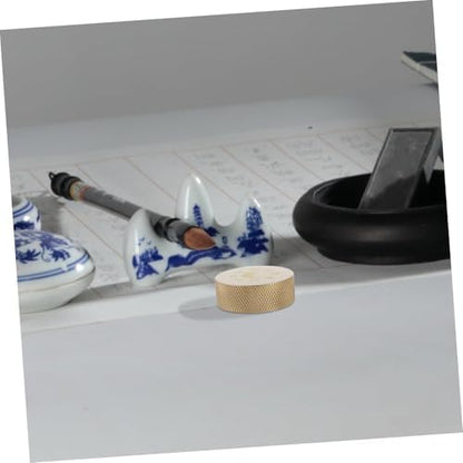Brass Paperweight for Calligraphy Writing Office Desk