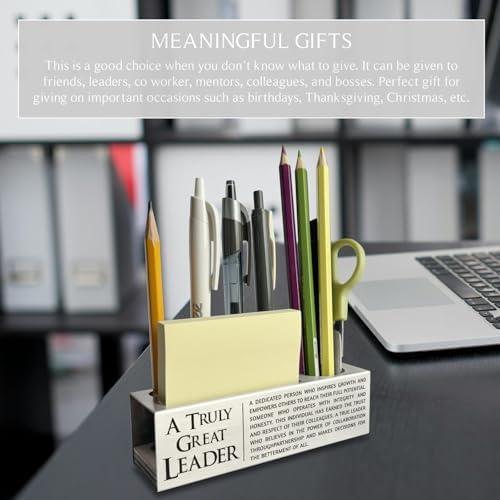 akeke Team Leader Appreciation Gifts for Men, Leader Pen Holder
