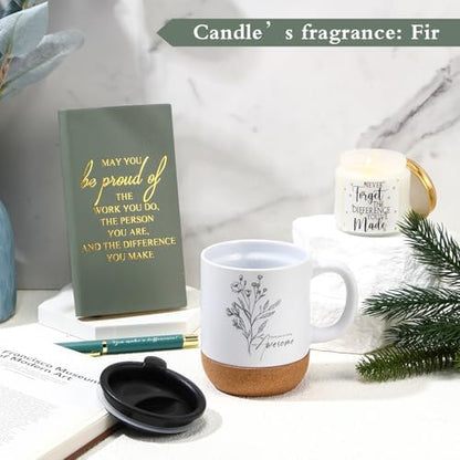 Sayglossy 4 Pcs Thank You Gift Set for Men Employee Coworker Teacher