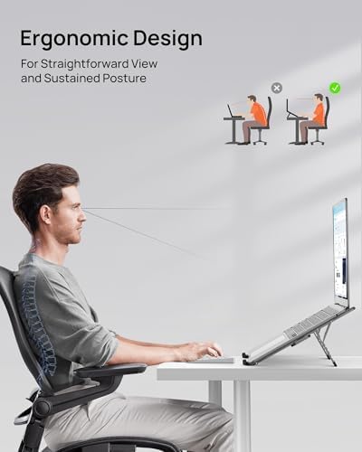 SODI [Ultra Compact] Foldable & Portable Laptop Stand for Desk