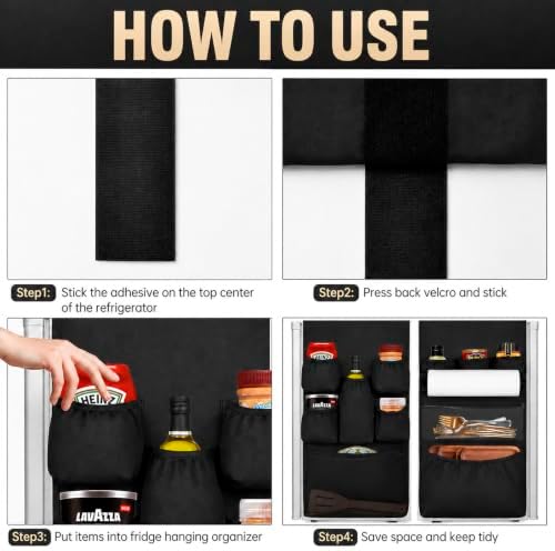 Mini Fridge Organizer Dorm Essentials - Over the Fridge Caddy