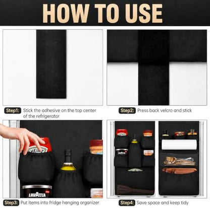 Mini Fridge Organizer Dorm Essentials - Over the Fridge Caddy