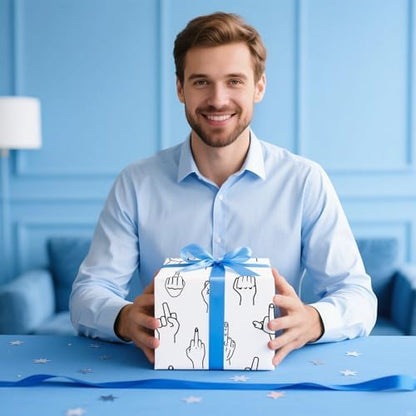 WRAPAHOLIC Adult Wrapping Paper Roll - Mini Roll - 17 Inch x 16.5 Feet