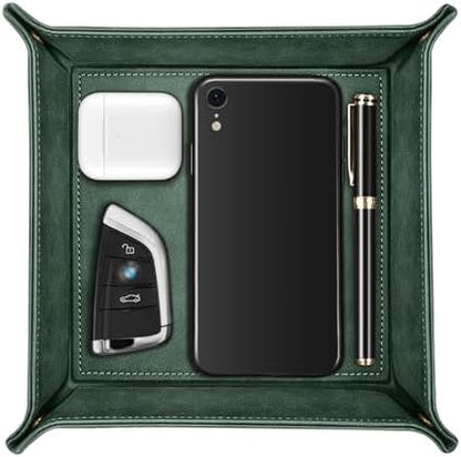 SITHON Valet Tray Desktop Storage Organizer Nightstand Caddy Holder