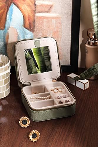S.Leaf Travel Jewelry Organizer Boxes for Women Small Portable